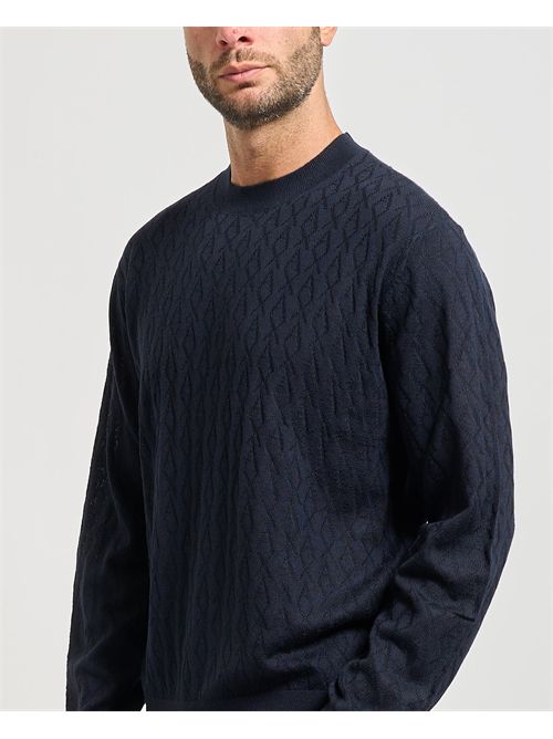 Armani Exchange men's sweater with wave pattern ARMANI EXCHANGE | XM000878-AF11982UB101